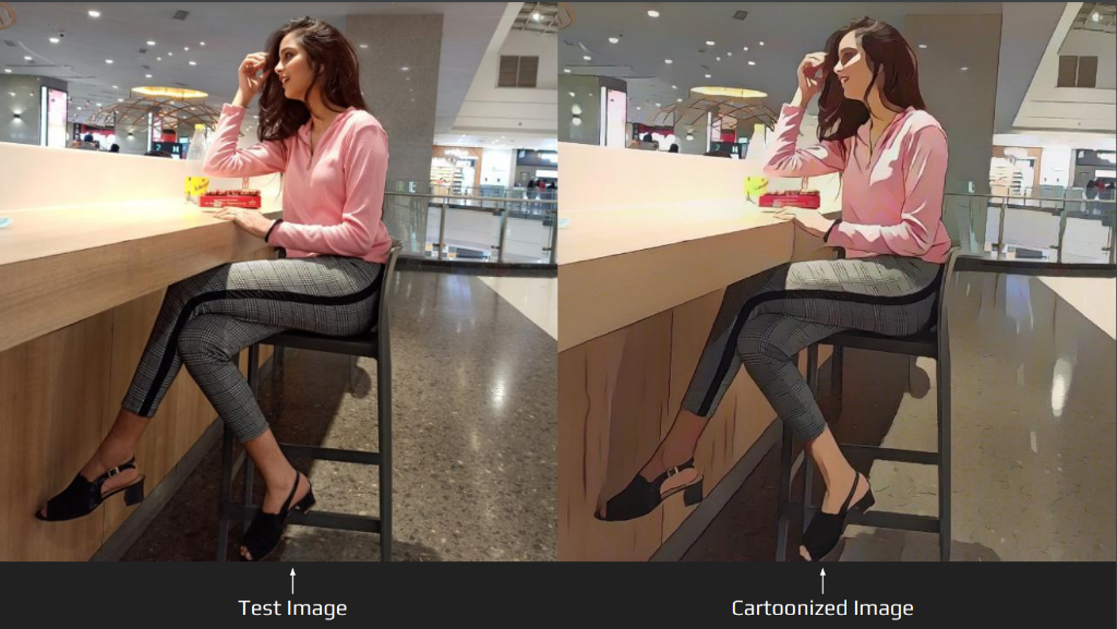 (a) Original image (b) Processed image