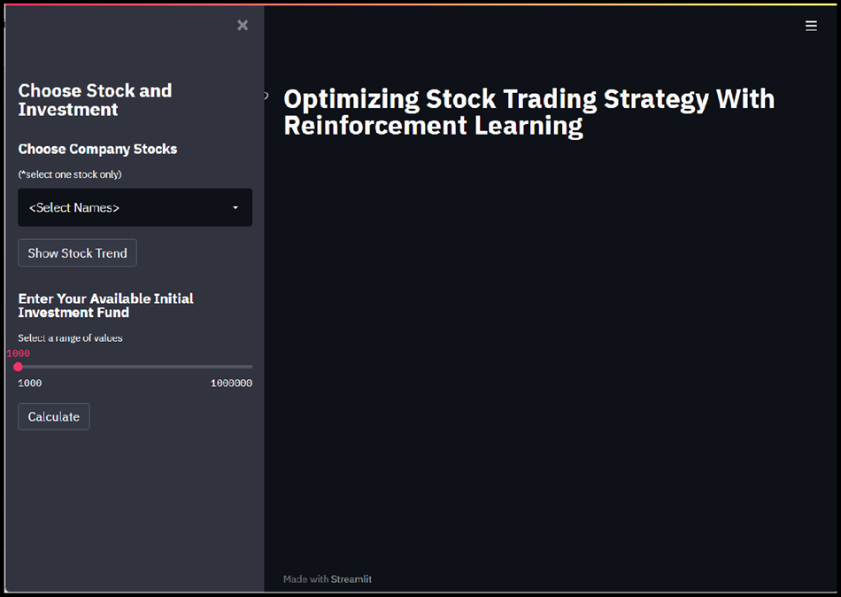 Web Application Interface