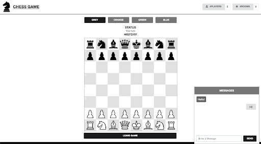 (b) Chat window for players to send message to each other
