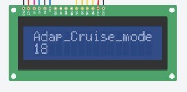 Circuit in Adaptive Cruise Control Mode (no object in front of ultrasonic sensor)